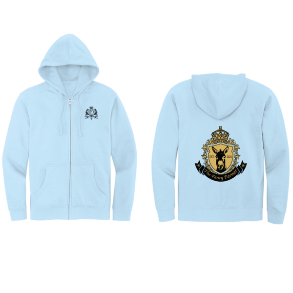 Essential Donkey Full-Zip Hoodie Ice Blue